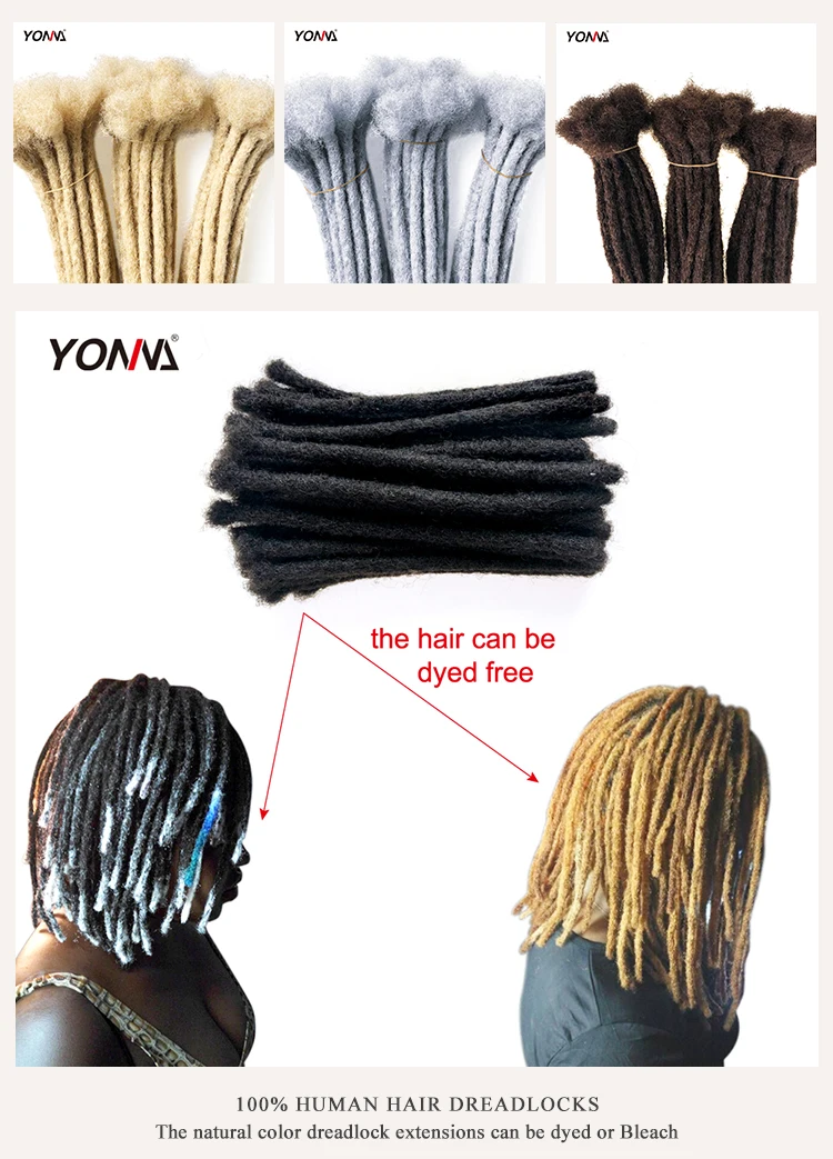 100% human hair handmade locs crochet braiding hair microlocks