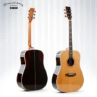 Custom global handmade top solid factory wholesale acoustic guitar for sale with high quality