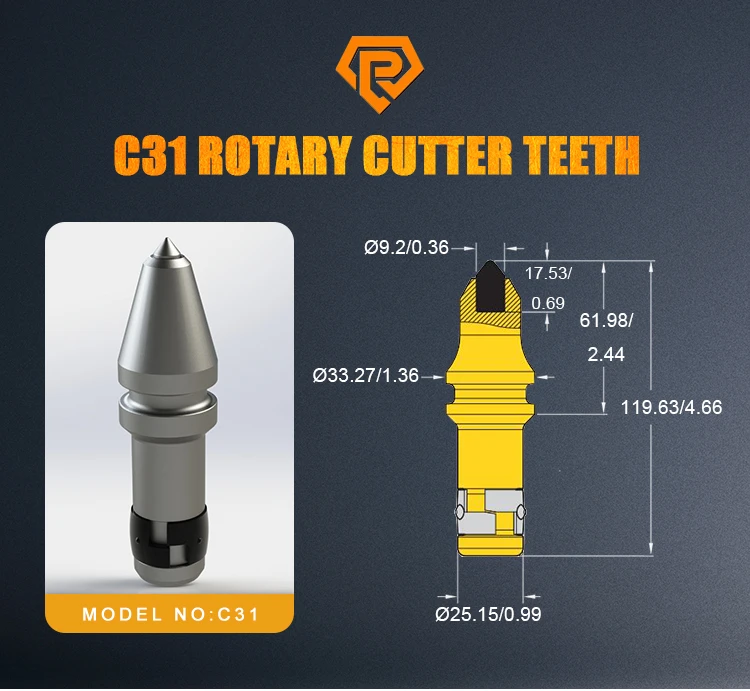 C Kennametal Mm Foundation Drilling Cutting Tools Drill Bits Auger