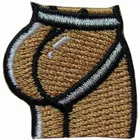 BLACK BIG ASS BOTTOM APPLIQUE EMBROIDERY PATCH FOR CLOTHES