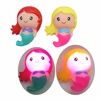 LED bath toy light up mermaid or alpaca for kids bath tub or shower time rubber duck with smart touching sensor