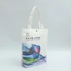 white 100% cotton dust bag handle for handbag