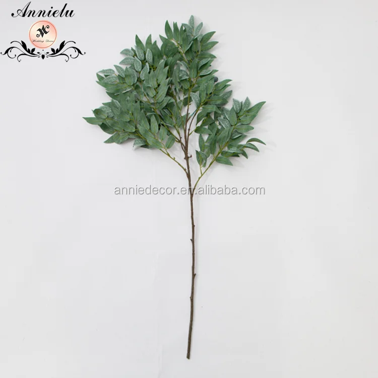 Factory Price Decorative Artificial Plants Bamboo Leaf with Fruit Natural Touch Faux Plants Flowers Home Garden Wedding Supplier