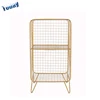 3 tier metal wire shelving unit with baskets storage rack utility rack for home living room bedroom