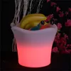 champagne led wine cooler beers night club PE plastic furniture led ice bucket cooler