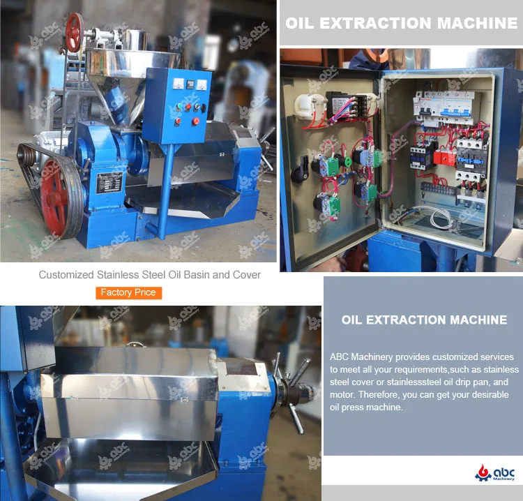 ABC Machinery pumpkin seed tiger nut oil press machine linseed oil processing machine