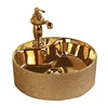 High Quality Ceramic Gold Color Basin Wholesale