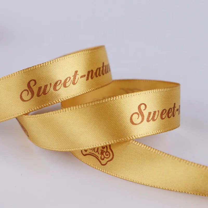 Factory Price 5/8''Inch Gift Packing Custom Gold Polyester Ribbon Decoration Ribbon with Logo Printed
Factory Price 5/8''Inch Gift Packing Custom Gold Polyester Ribbon Decoration Ribbon with Logo Printed