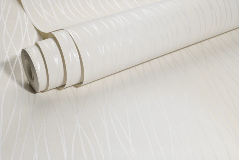 Luxury Modern Wall Paper 3D Striped Wallpaper Embossed 10M