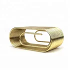 Spring Wire Metal Business Credit Id Card black Modern Business Hollow Card Holder