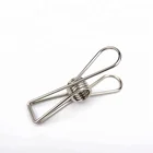 Hollow Out Binder Clips Stainless Steel Metal Paper Clip Clothes Pegs
