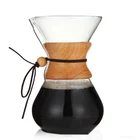 800ml espresso coffee maker pour over glass pot