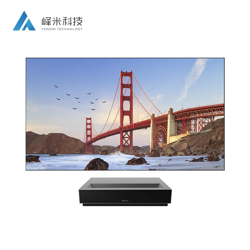 

Promotion price Feng Mi true 4k 3840*2160p 7000 lumens 64GB 4k cinema laser projector 150 with factory price