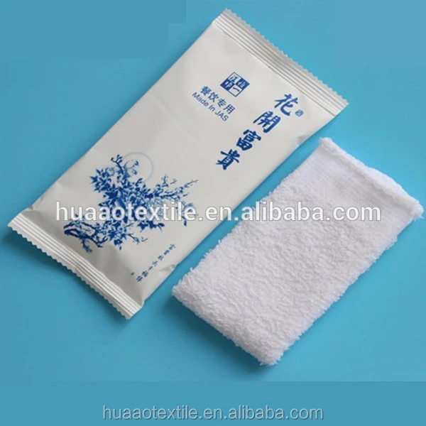 hot selling wet refreshing towel oshibori towel one-off hand