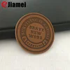 Factory made clothing embossing logo on leather custom leather patch