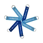 Personality Custom name logo embroidery key tag Player Star Name Embroidered Keychain Gifts for fans