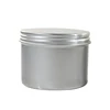Aluminum material 30g 50g 60g 100g 150g 200g 250g sliver cosmetic cream aluminum jar container with sliver metal screw lid