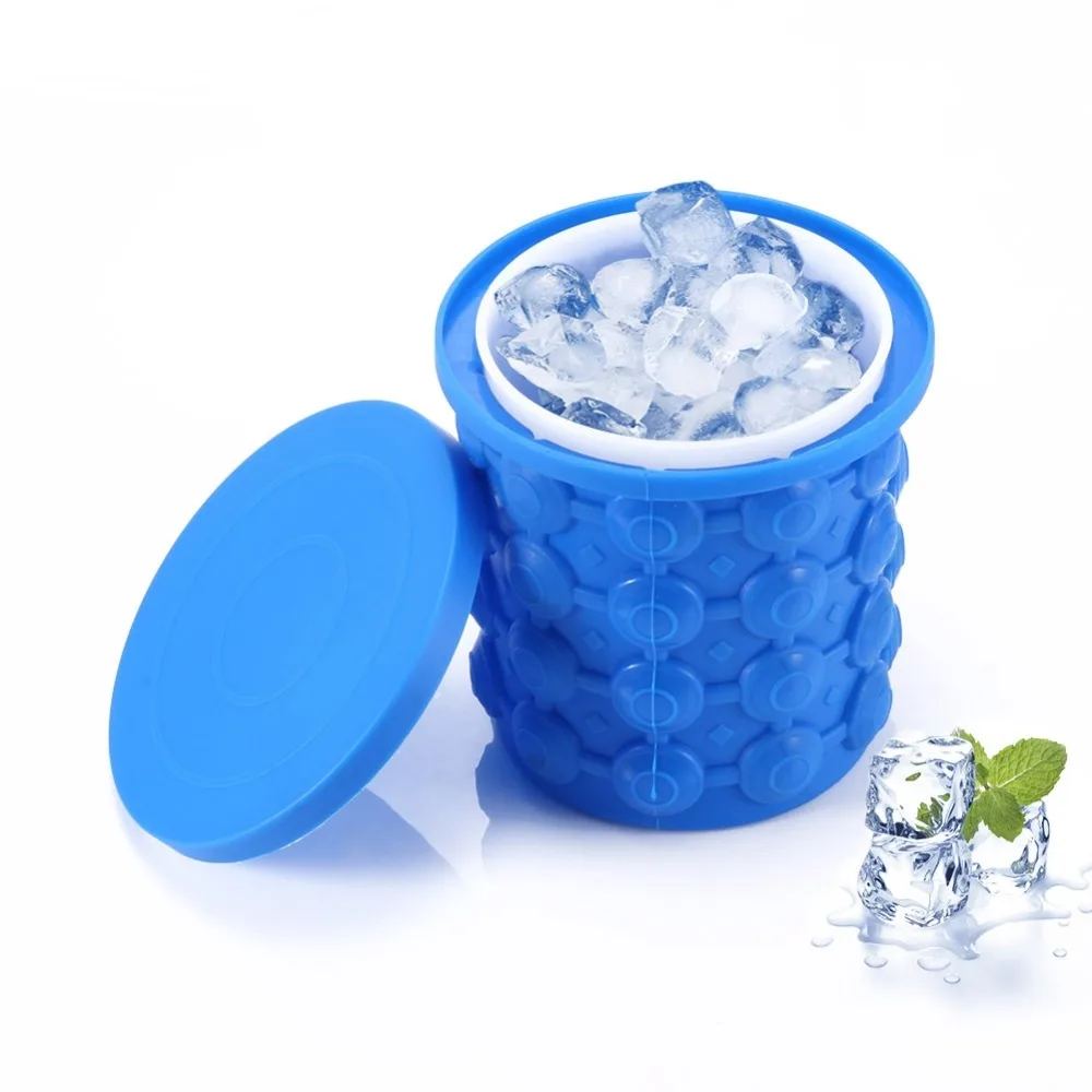 Novelty Silicone Space Saving Ice Cube Bucket Maker Genie Diy Ice Cube Silicone, Blue
Novelty Silicone Space Saving Ice Cube Bucket Maker Genie Diy Ice Cube Silicone, Blue