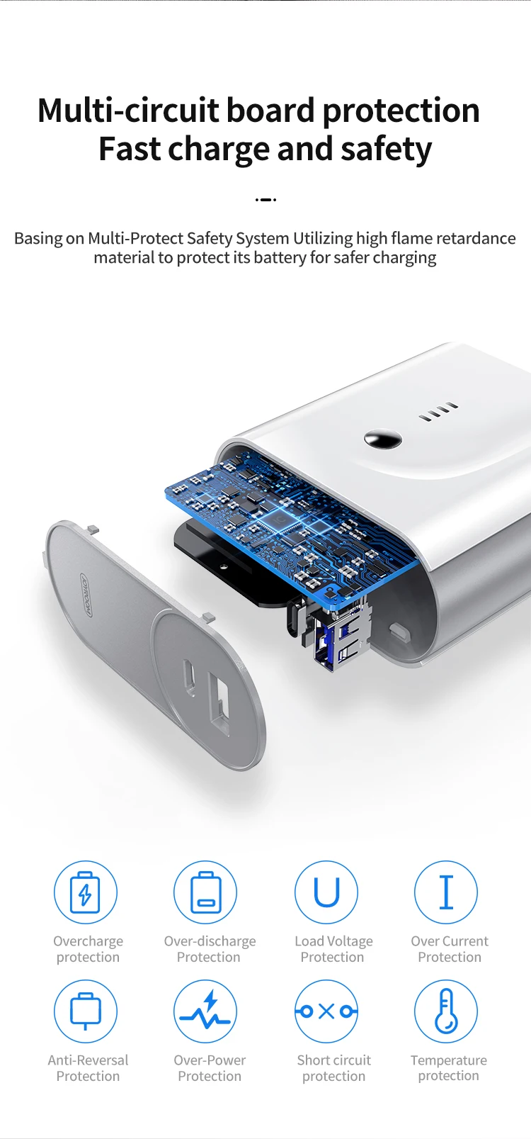 Joyroom new products dual usb output mobile power bank with wall portable charger - ANKUX.COM