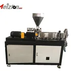 ABS PE 3d filament printing color master extrusion granulator pelletizer plastic twin screw mini food extruder