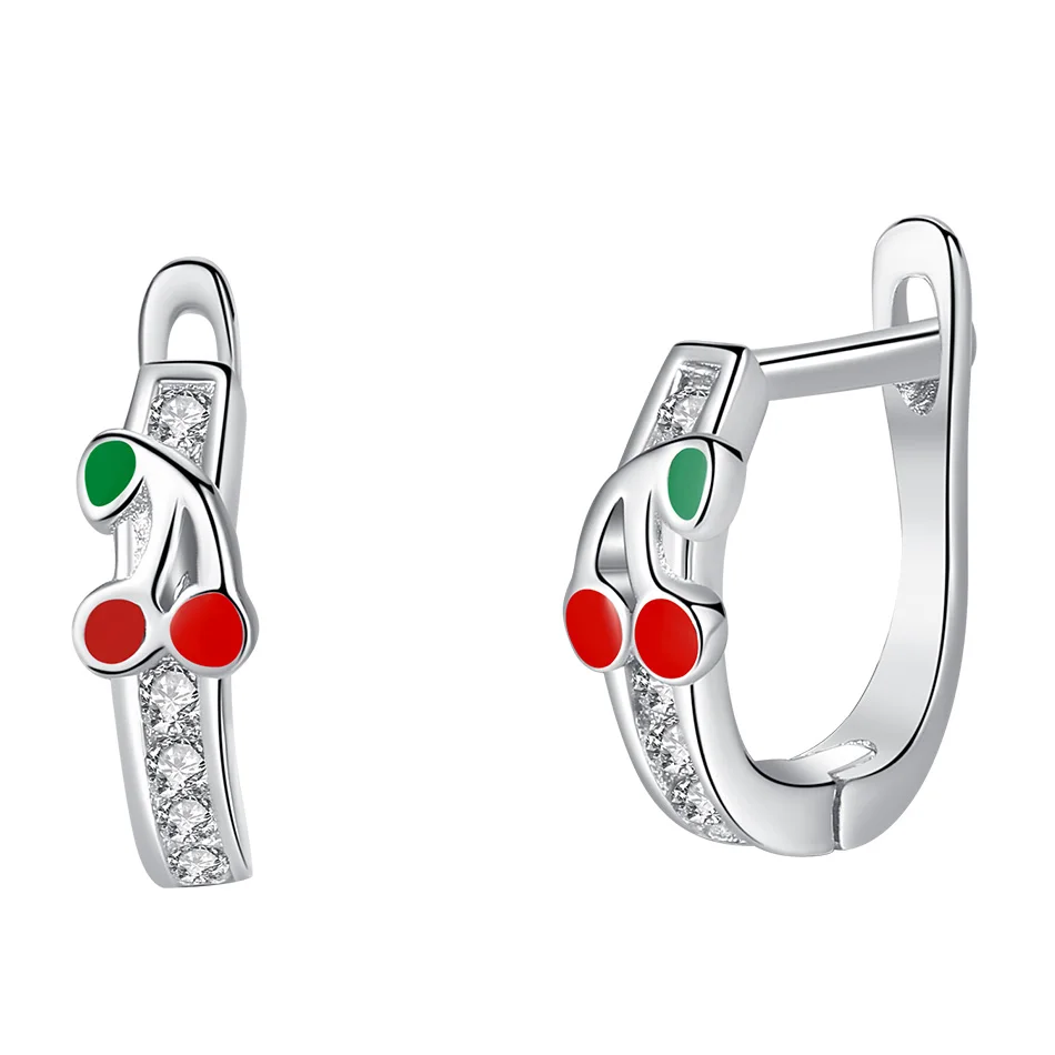 925 Sterling Silver Earrings Zircon Crystal Red Enamel Cherry Stud Earrings For Children Jewelry Girls Baby Family Party Gift
925 Sterling Silver Earrings Zircon Crystal Red Enamel Cherry Stud Earrings For Children Jewelry Girls Baby Family Party Gift