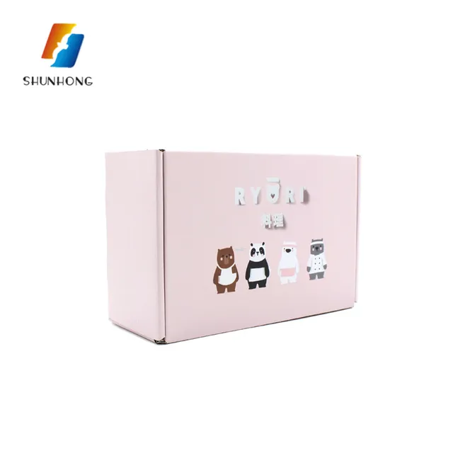 little bear box corrugated paper custom printed box packaging