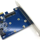 mSATA Mini PCI-E SATA 3.0 SSD & SATA 3.0 Combo to PCI Express PCI-E Card 6.0Gbps