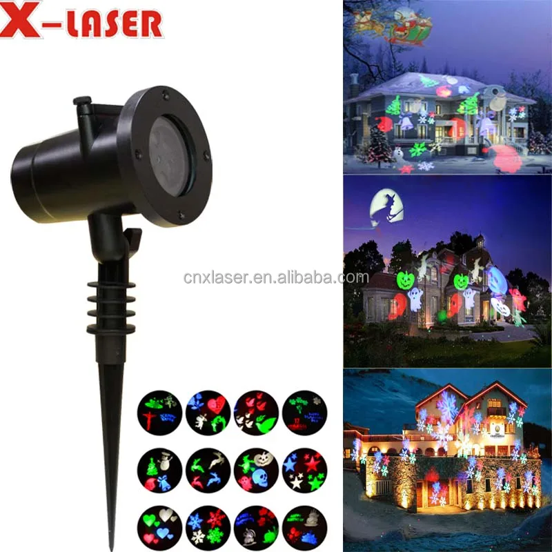 The Canton Fair LED Projection with 12 patterns Garden Light for Outdoor and Indoor