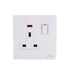 British standard electric 13A wall switch uk panel and socket outlet with indicator