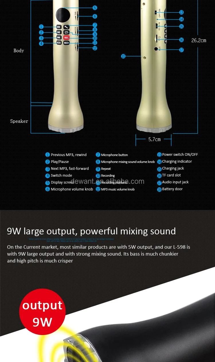 D-L598 ktv card box speaker wireless microphone portable voice amplifier.jpg
