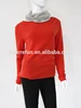 Fashion orange color ladies's knitwear cashmere sweater