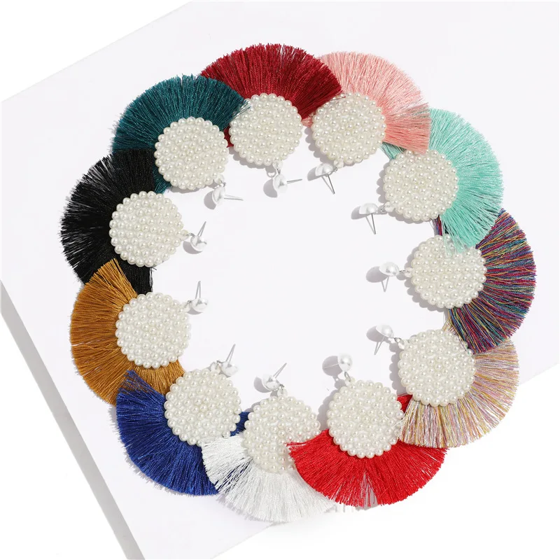12937 Dvacaman 2019 Wholesale Fashion Bohemian Beaded Charm Statement Stud Silk Thread Tassel Earrings Jewelry Accessories Women, Multi
12937 Dvacaman 2019 Wholesale Fashion Bohemian Beaded Charm Statement Stud Silk Thread Tassel Earrings Jewelry Accessories Women, Multi