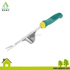 Garden stainless steel weeder polished hand tool with TPR grip