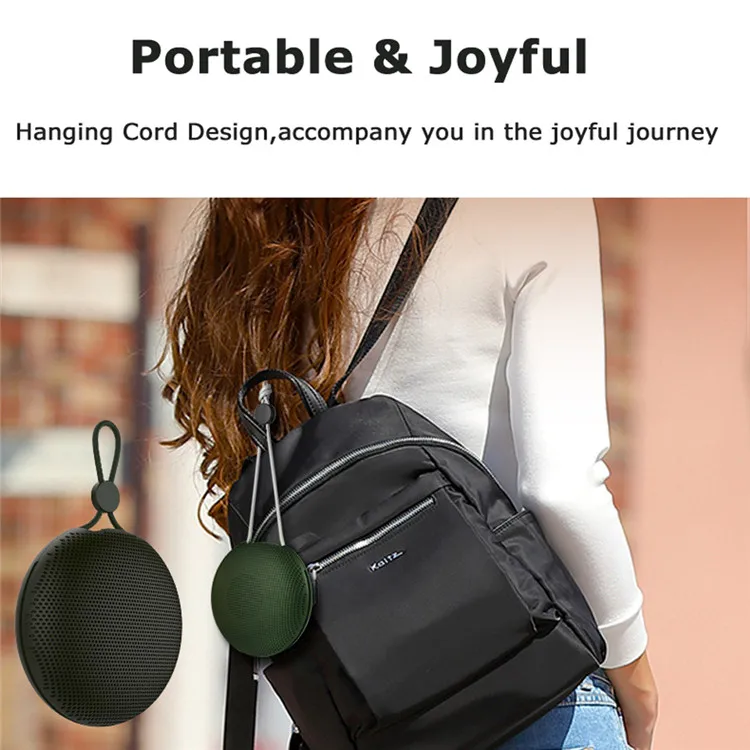 Fresh New released mini portable round shape IPX4 bluetooth speaker waterproof - ANKUX.COM