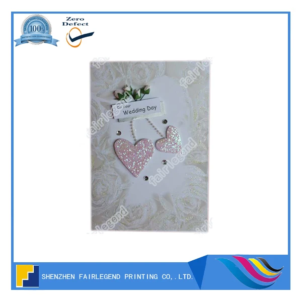 romantic chiness personalised wedding greeting cards