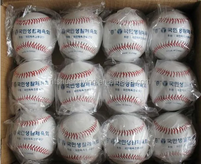 カスタム色の野球、野球ボールメーカー、平野白いミニ革野球仕入れ・メーカー・工場