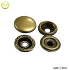 Factory Price Handbag Logos Metal Hardware Gold Snap Buttons