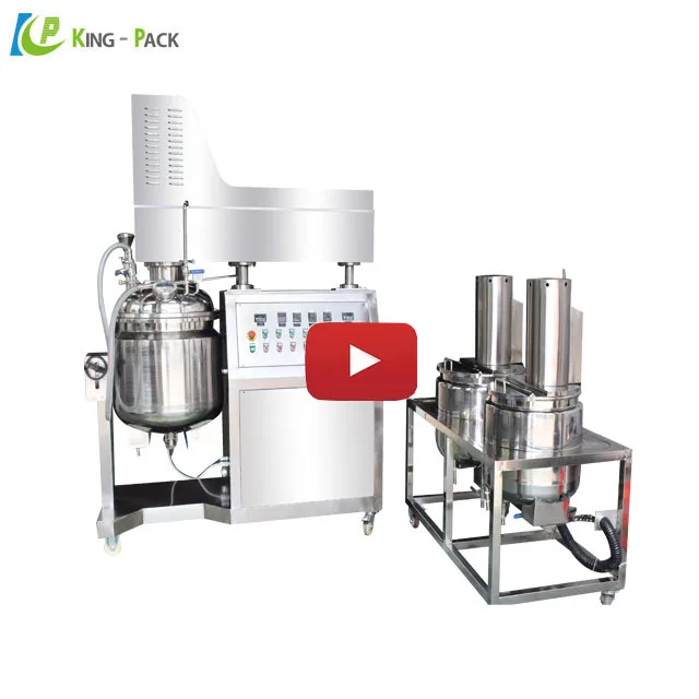 50l cosmetic cream vacuum homogenizing emulsifier mixing machine