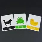 New released play game card colored study flash cards for children