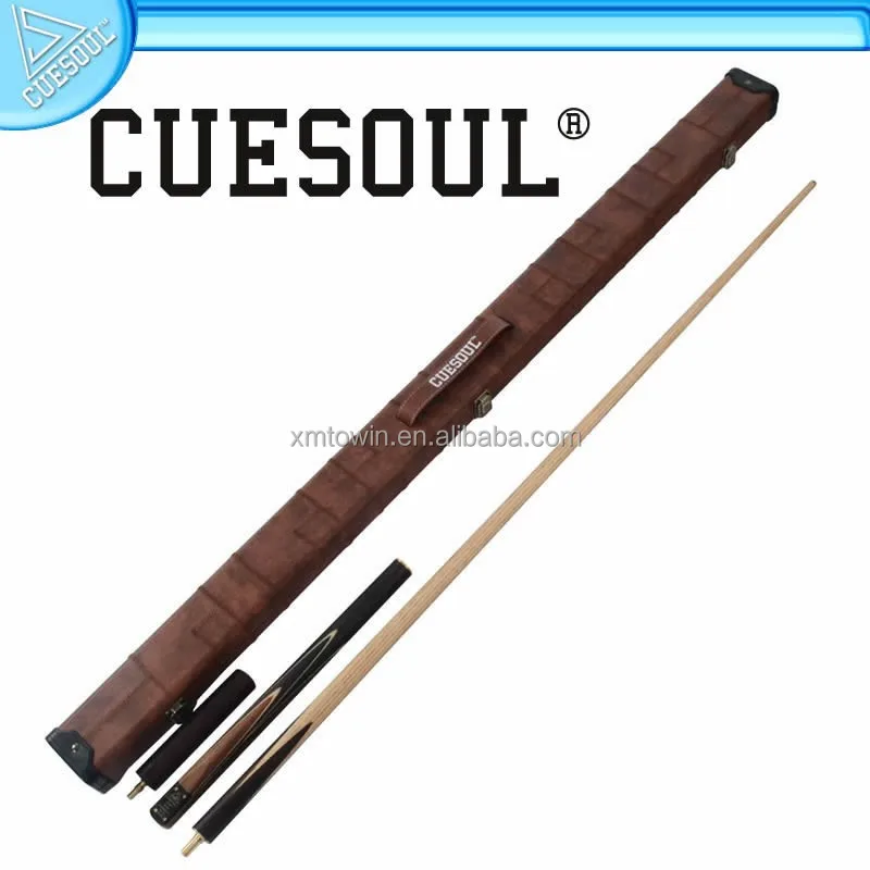 

CUESOUL Handmade Snooker cue with Case, 4 veneer on Butt, packed in MDF Construction leatherette box
