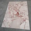 Sunset pink marble beige white marble floor tiles