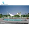 commerical square plaza landscape gazebo structure membrane canopy tensile membrane