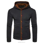 Oversized Hoodies Men's Fashion Hoodies Brand Clothing Cardigan Hoodies Sweatshirts Men's Buttons Slim Tracksuits