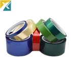 Green Polyester Silicone Adhesive Electroplating Tape Heat Resistant PET Powder Coating Tape Green Masking Tape