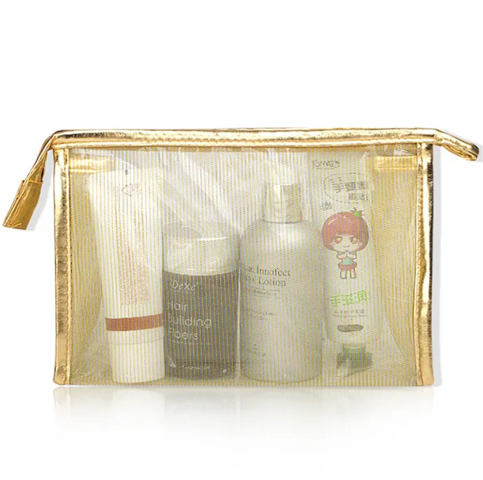 OEM promotional transparent clear pvc cosmetic bag travel makeup bag_9