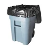 Tangjin Drum Liner Trash Bags With Smart Closure Large 55 Gallon Plastic Bag Plain Black Bag For Big Rubbish Bin Liner