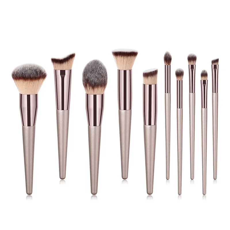 Champagne Gold 10pcs/set Soft Hair OEM Makeup Brushes Set Multifunction Brush Custom Makeup Brush Set
Champagne Gold 10pcs/set Soft Hair OEM Makeup Brushes Set Multifunction Brush Custom Makeup Brush Set