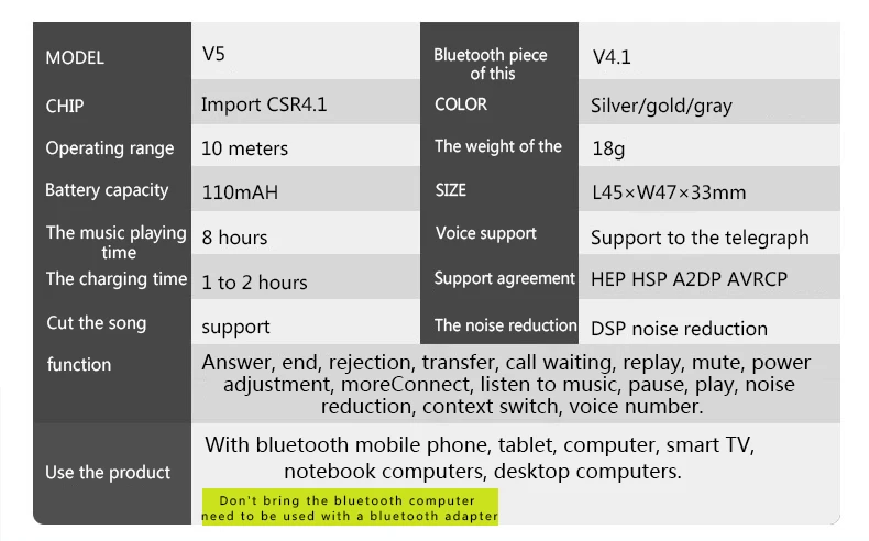 Sweatproof noise cancelling BT 4.1 sports wireless BT earphone stereo earbud headset headphone - ANKUX.COM