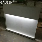 factory price modern white small reception desk for cellphone store