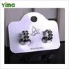 Metallic earring holder card die cut earring card wholesale earring packaging card